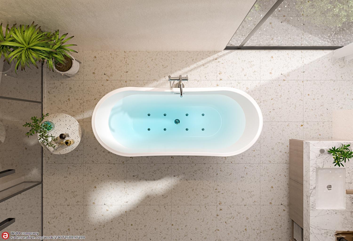 'ANAFE Modern Whirlpool Bath