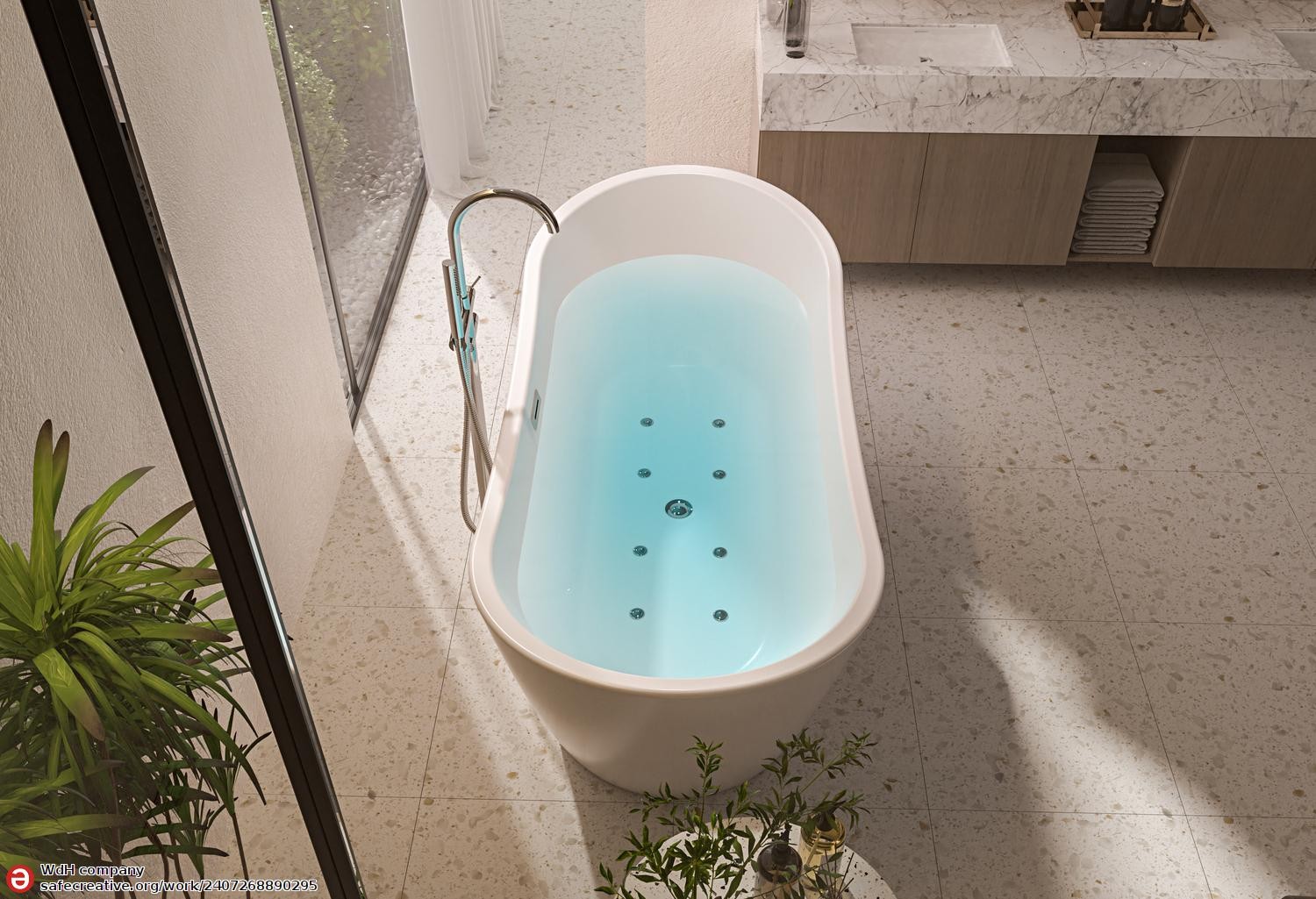 'ANAFE Modern Whirlpool Bath