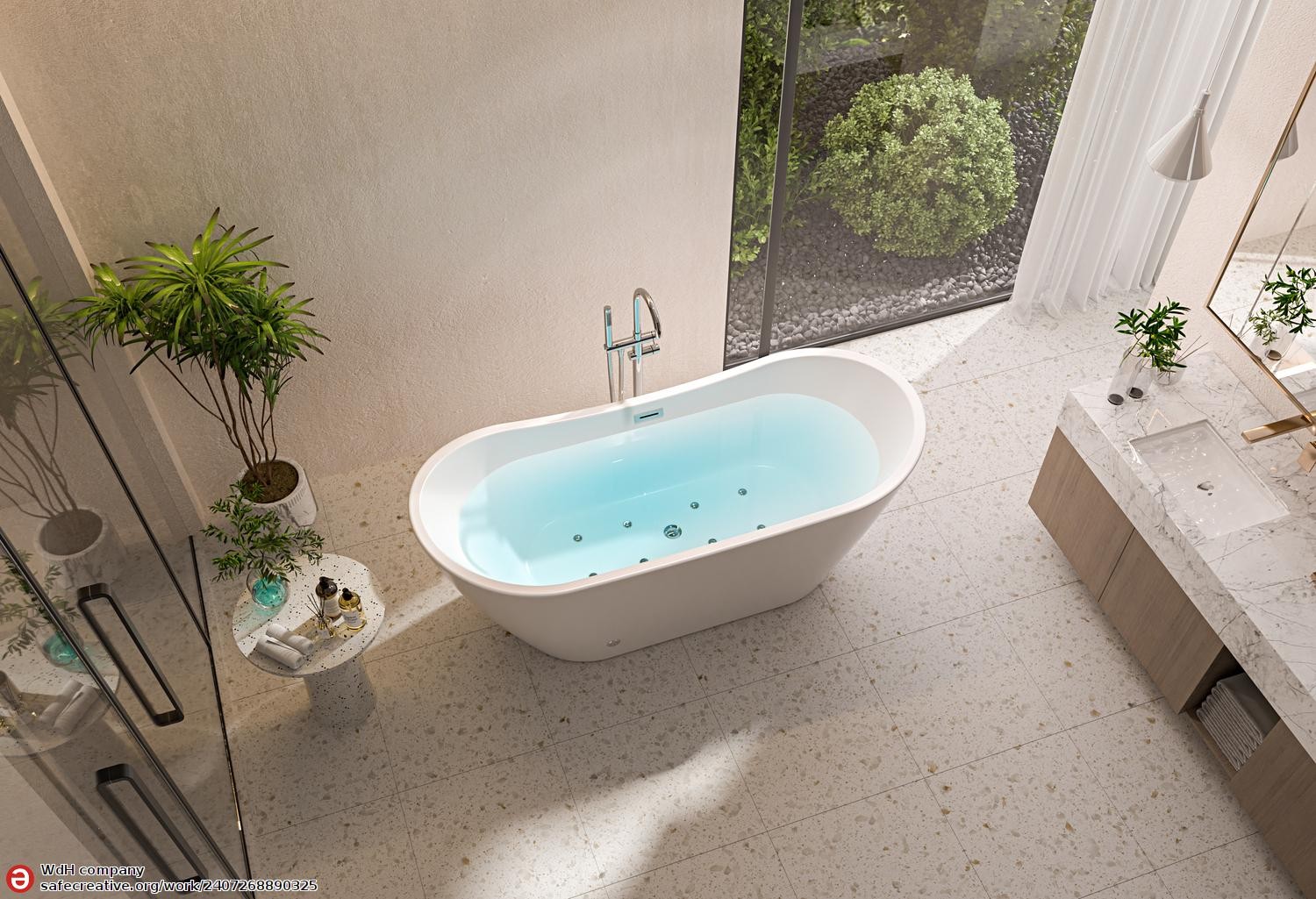 'ANAFE Modern Whirlpool Bath