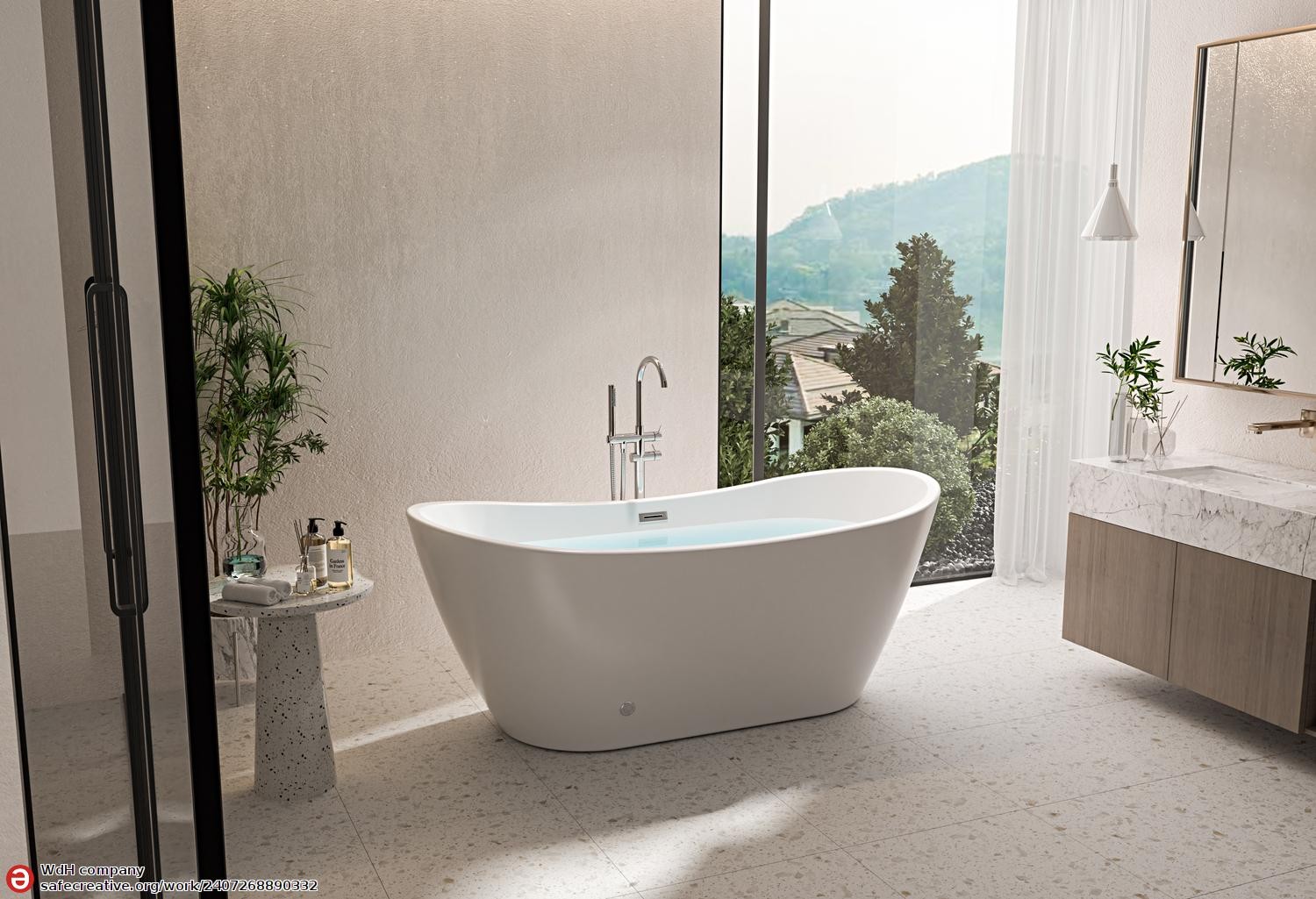 'ANAFE Modern Whirlpool Bath