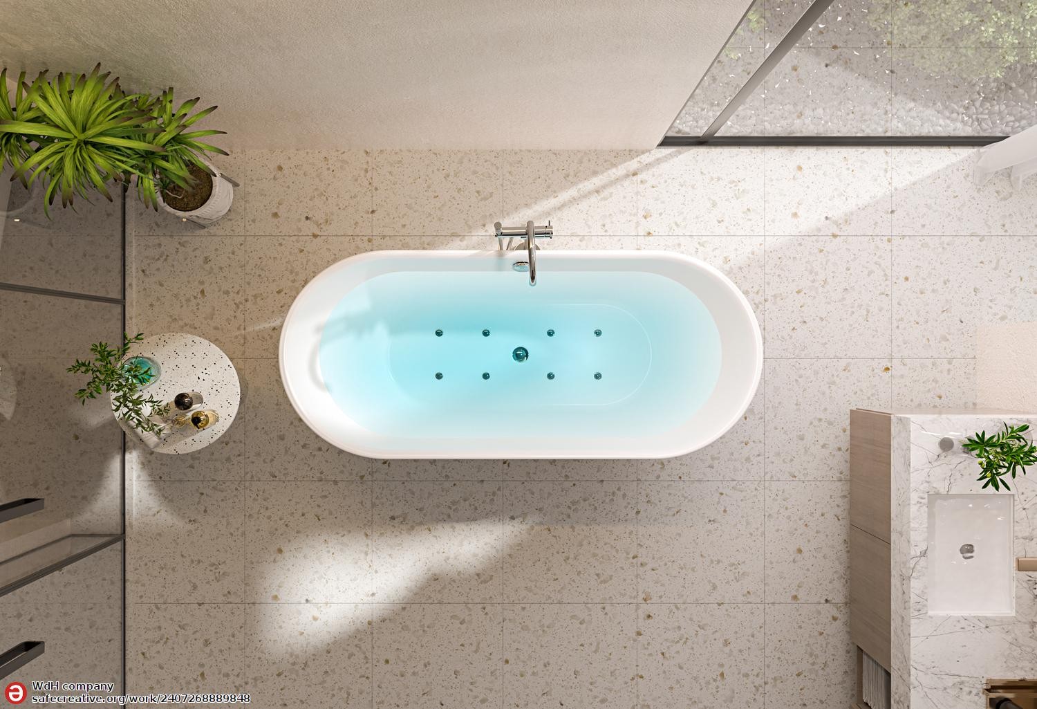 *OXIA Modern Whirlpool Bath