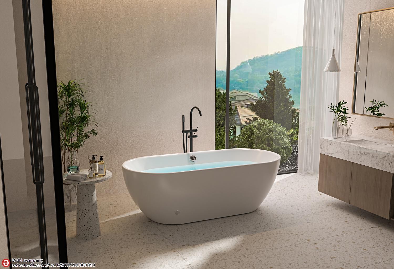 *OXIA Modern Whirlpool Bath