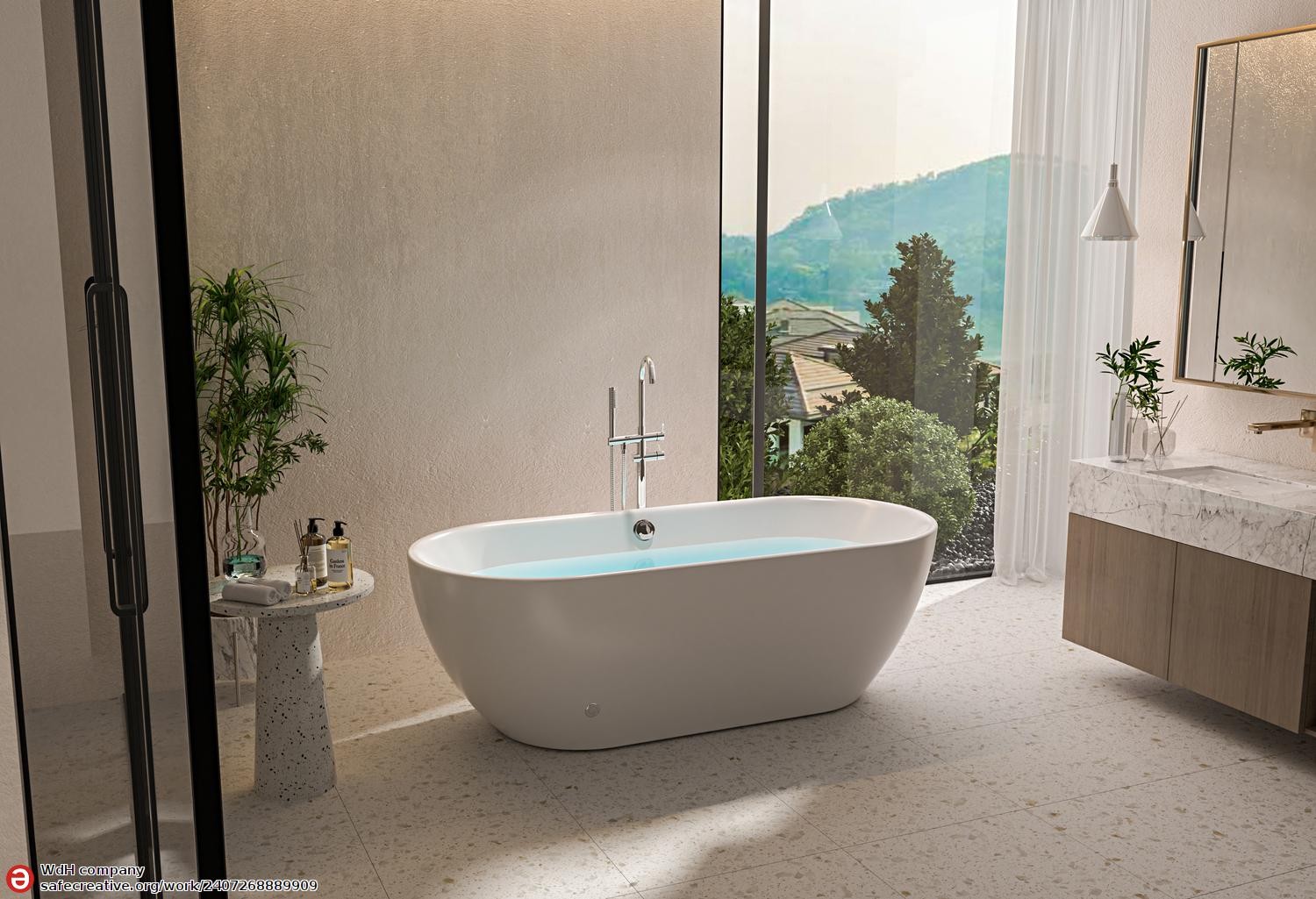 *OXIA Modern Whirlpool Bath