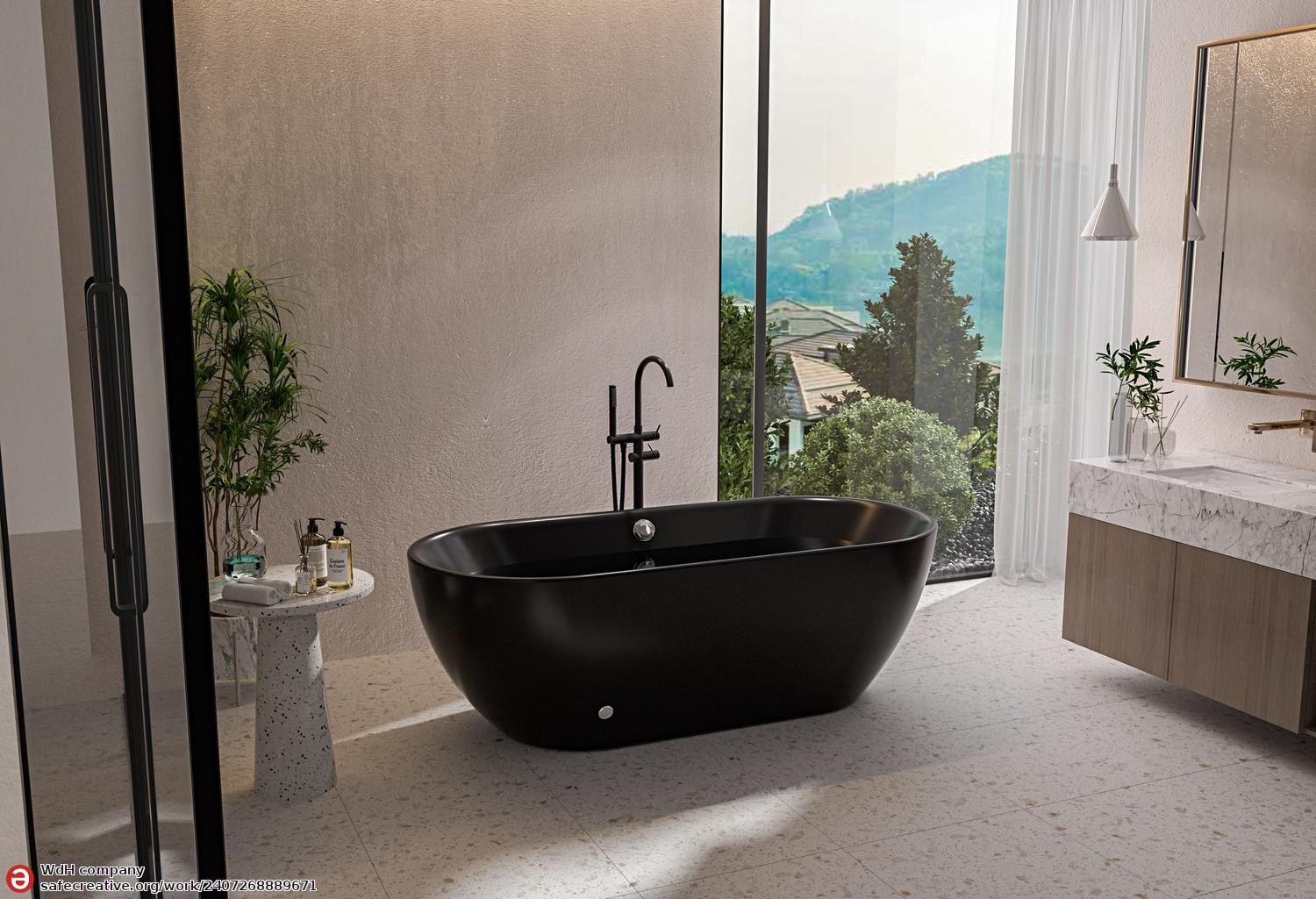 *OXIA Modern Whirlpool Bath