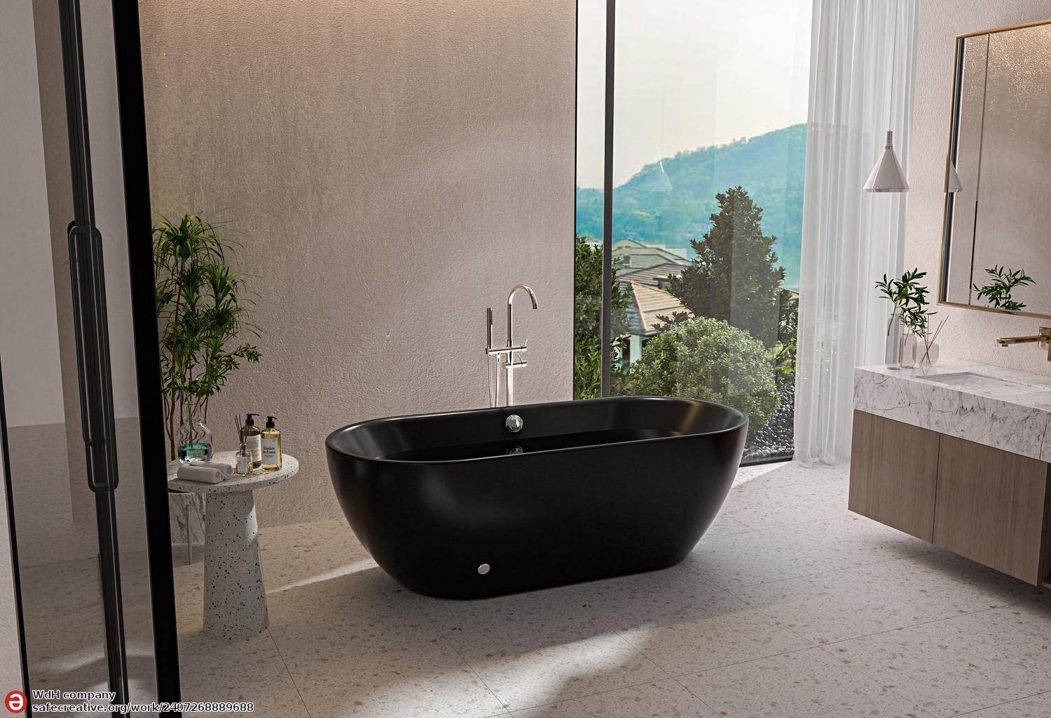 *OXIA Modern Whirlpool Bath