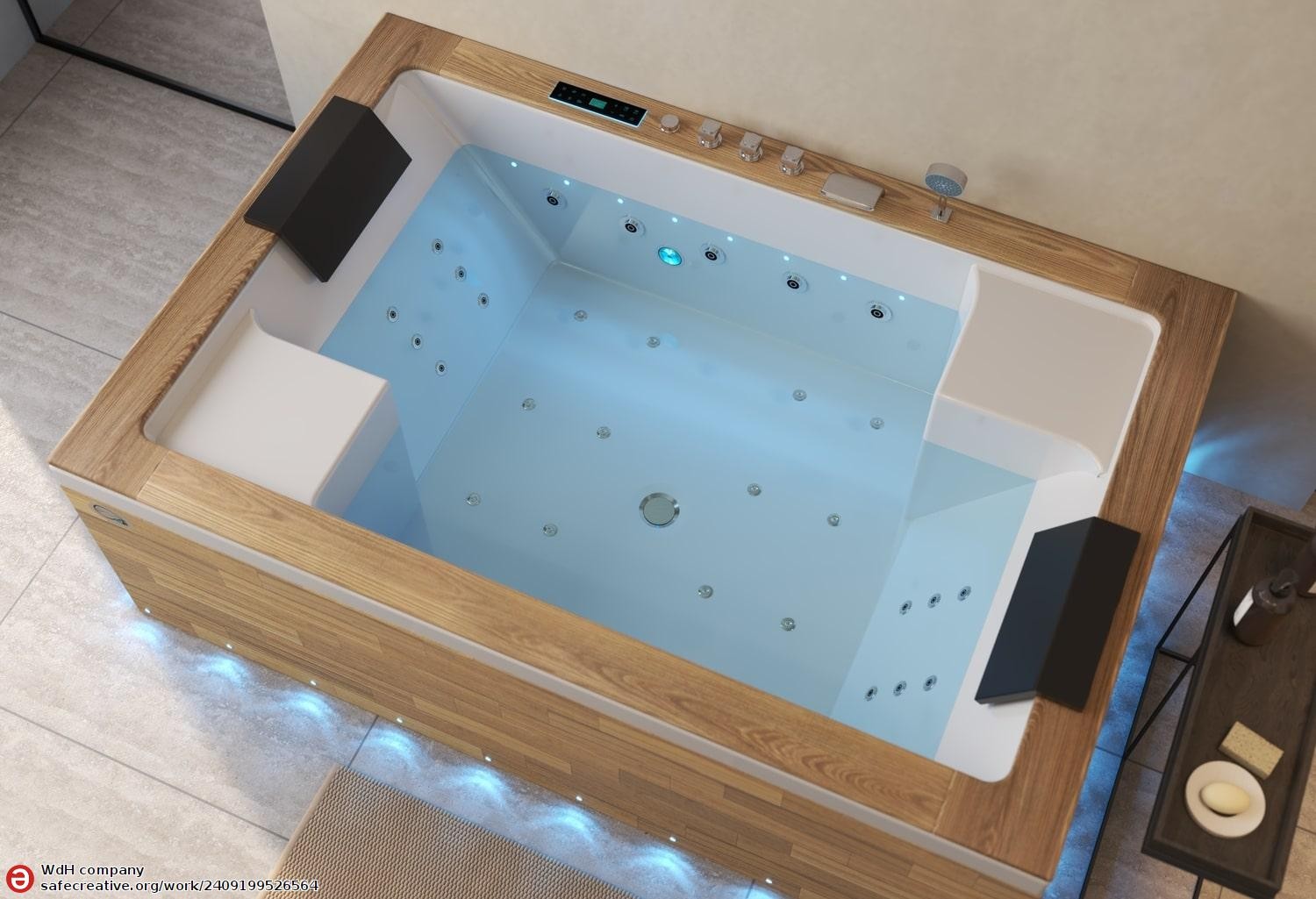 ITACA CLEAR WOOD Whirlpool Bath