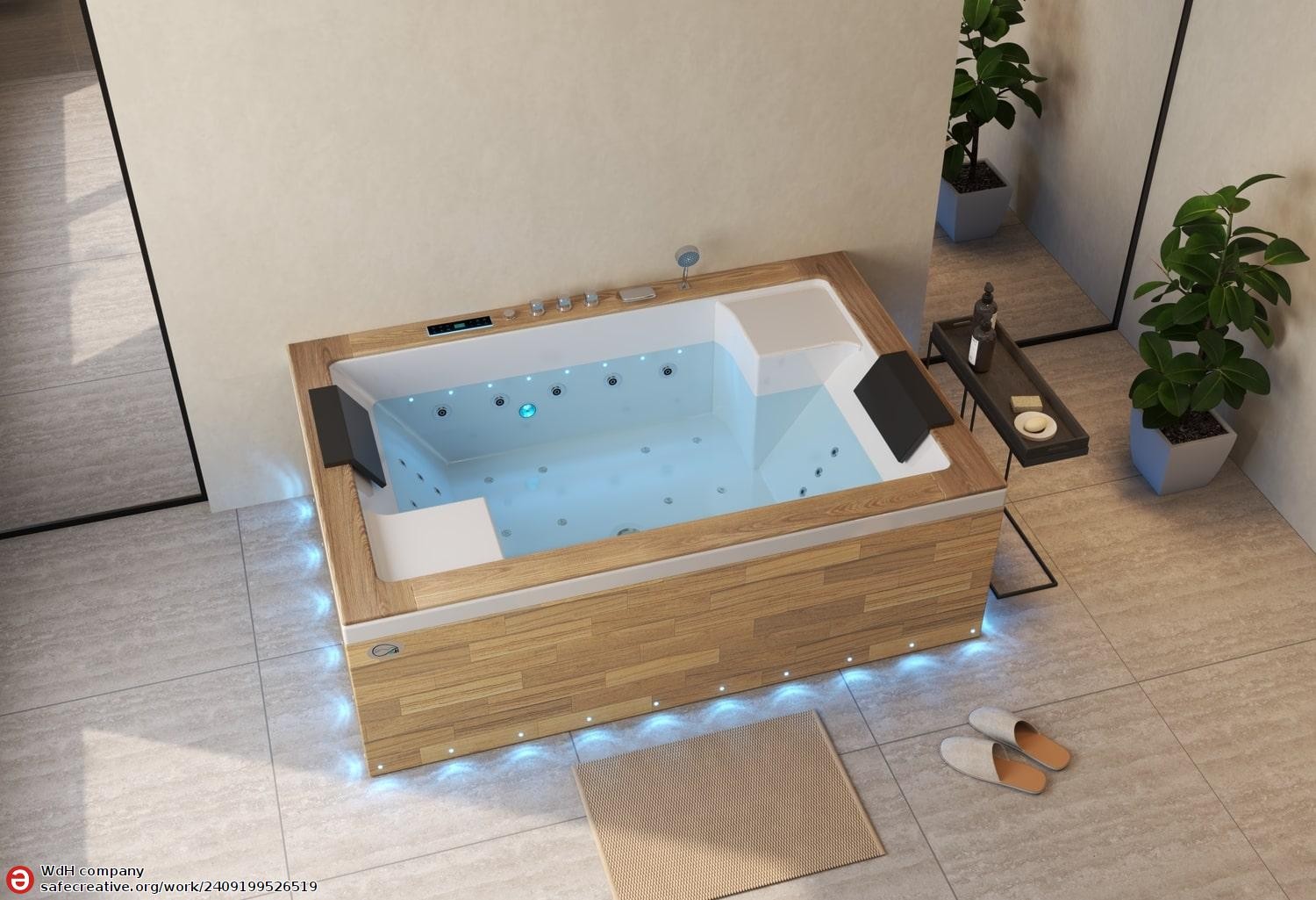 ITACA CLEAR WOOD Whirlpool Bath