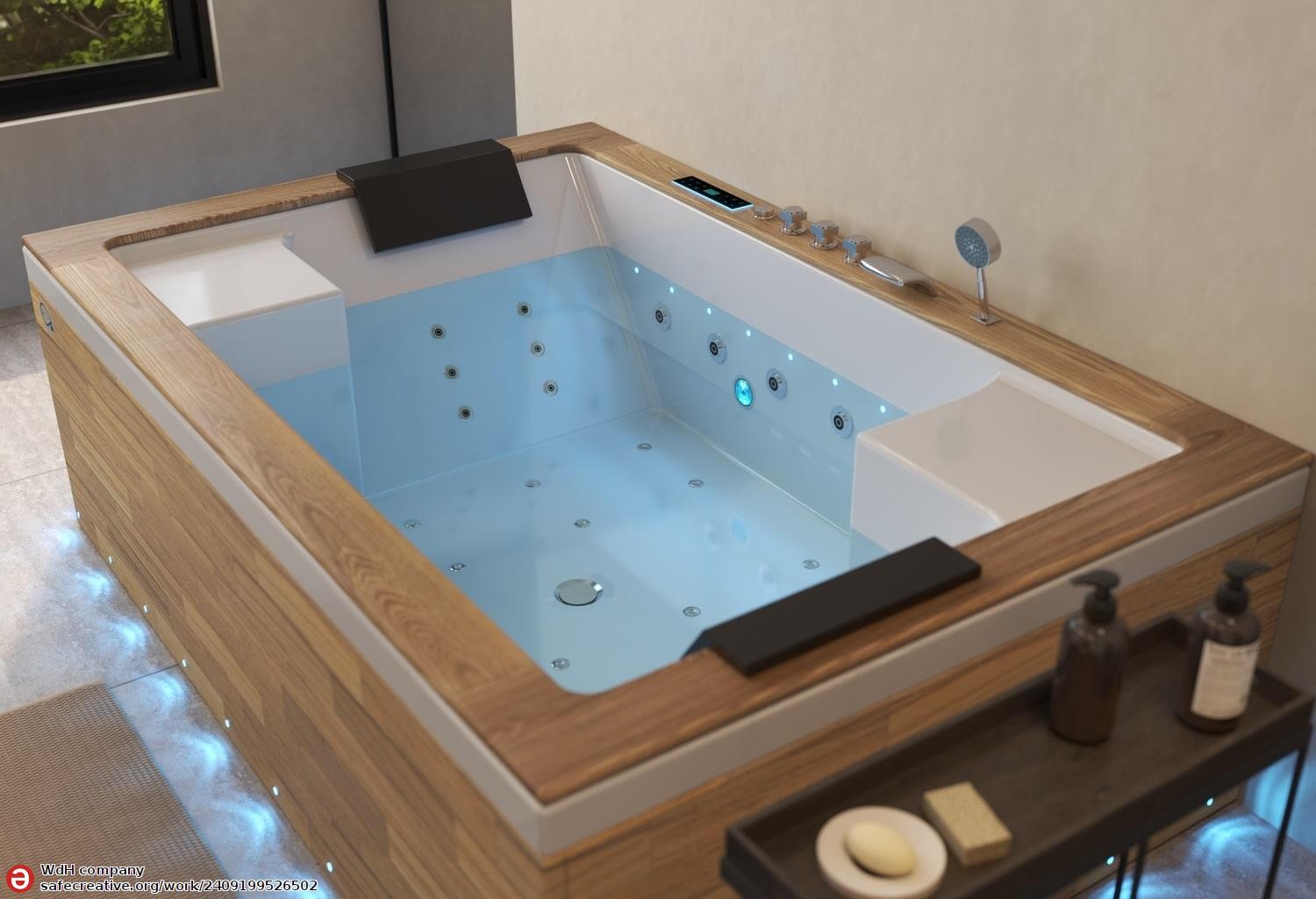 ITACA CLEAR WOOD Whirlpool Bath