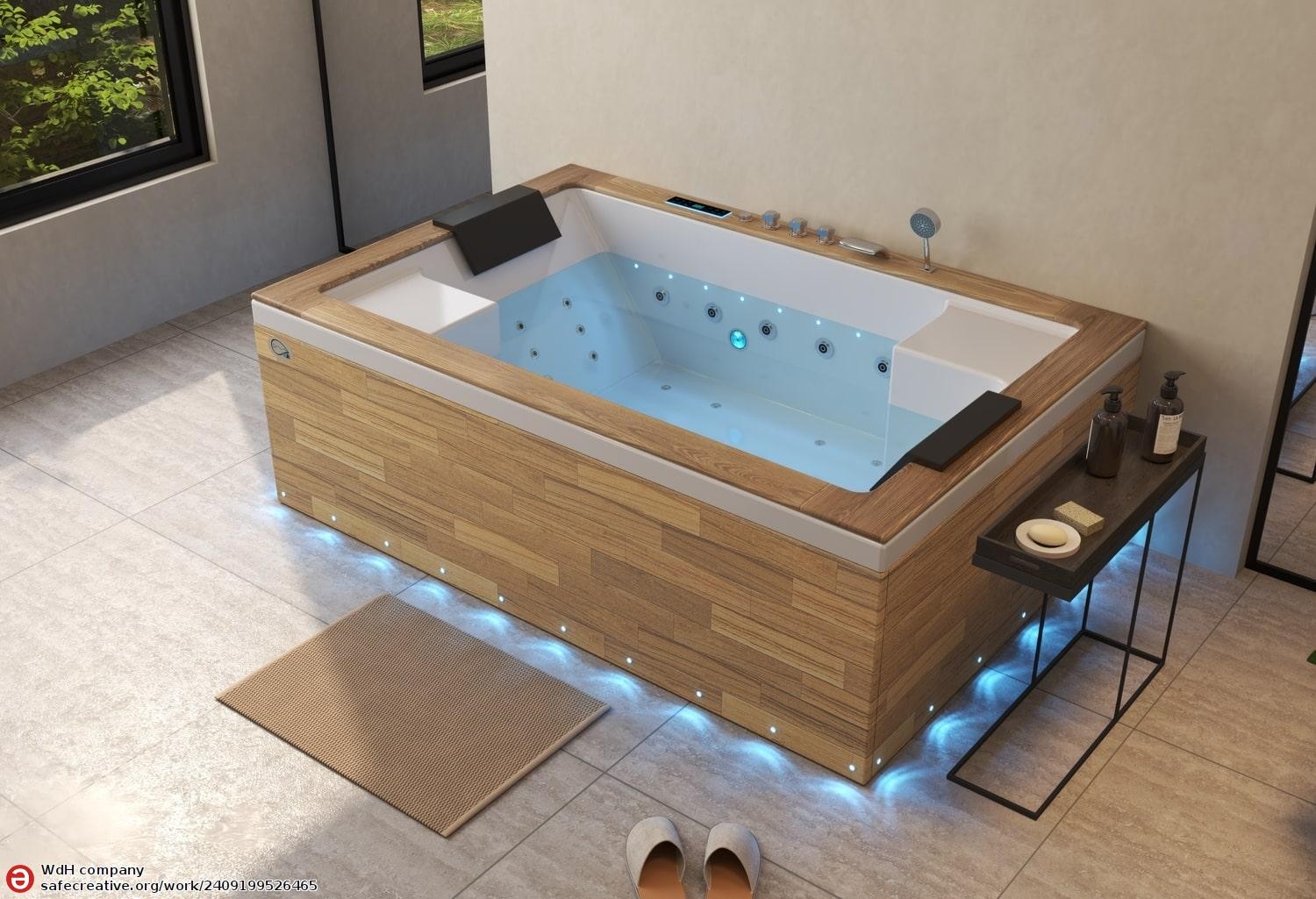 ITACA CLEAR WOOD Whirlpool Bath