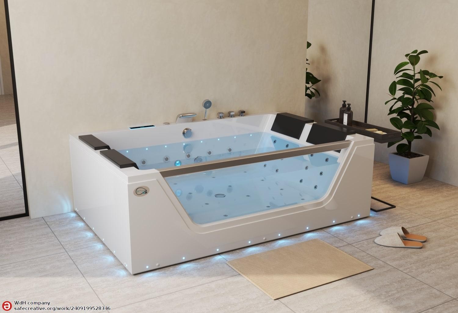 LEROS Whirlpool Bath