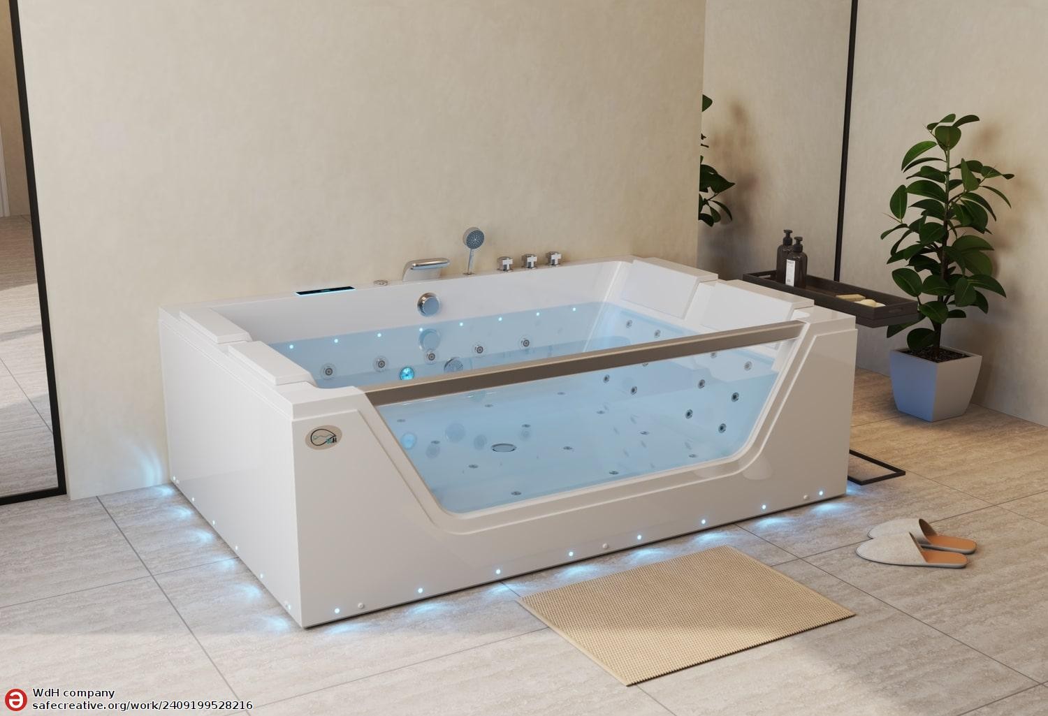 LEROS Whirlpool Bath