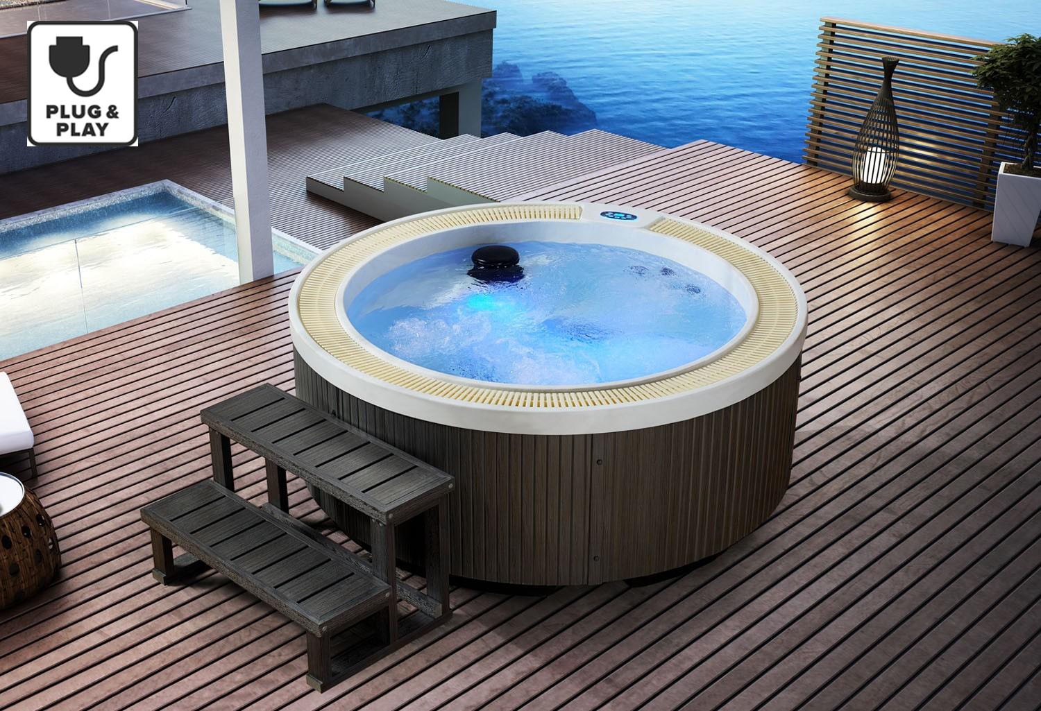 Elysium "Low Cost" Outdoor Hot Tub "Plug & Play System"